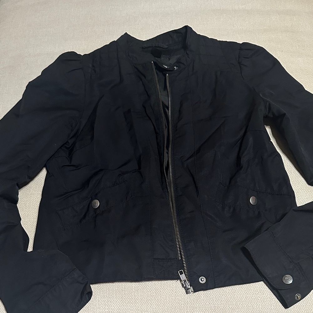 H&M Stylish Black Bomber Jacket